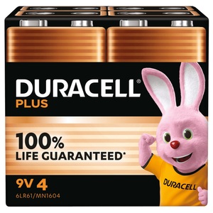 Duracell, Duracell Plus-9V B2 9 V Block-Batterie Alkali-Mangan 9 V 2 St.