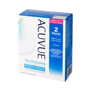 Johnson & Johnson, ACUVUE RevitaLens 2 x 300ml, Acuvue RevitaLens (2x300 ml + 2 Behälter) Kombilösung, Pflegemittel