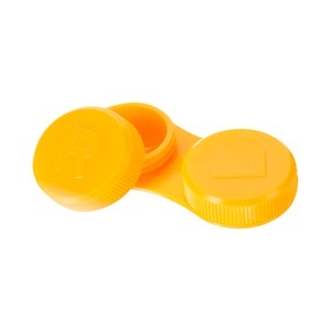 Linsenbehälter flach orange - 1x