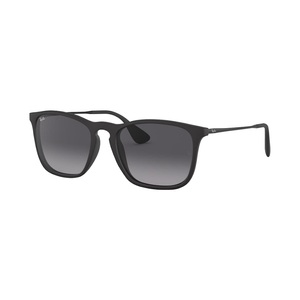 Ray-Ban, Ray-Ban Chris RB4187 - 622-8G Rubber Black 54-18, Ray-Ban RB 4187 CHRIS Herren-Sonnenbrille Vollrand Eckig Kunststoff-Gestell, schwarz
