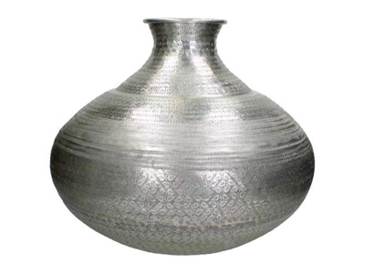 Schubiger, Schubiger Vase Metall Silber h: 42 cm, 