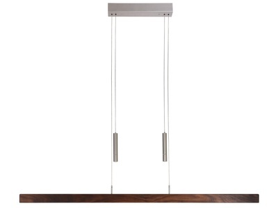 HerzBlut, HerzBlut Leonora LED-Hängeleuchte Nussbaum 121cm, Leana Nussbaum B: 121cm