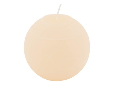 Boutique, Boutique Kerze Kugel Elfenbein 10 cm, Kugel Elfenbein 10 cm