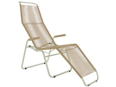 Schaffner, Schaffner - Gartenliege BRISSAGO - pastellgrün - Kunststoff - 64/184/118 cm, Brissago