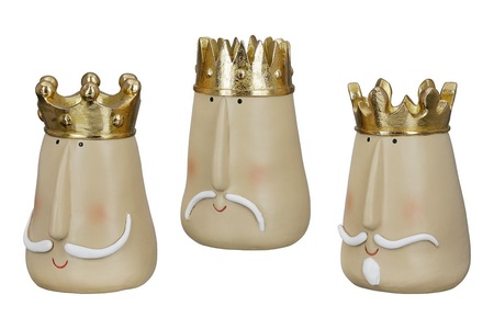 Monsieur, Assortiert, Beige H: 14 cm
