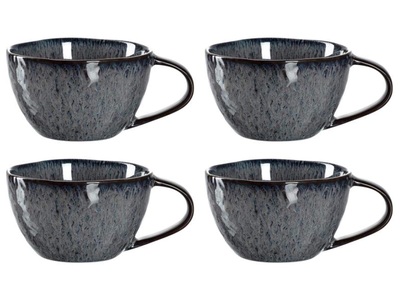 LEONARDO, Leonardo Kaffeetasse Matera 290 ml, 4, Matera Anthrazit 290 ml, 4 Stück