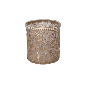 Chalet, CHALET Windlicht Limay 8 cm, Glas, Weiss