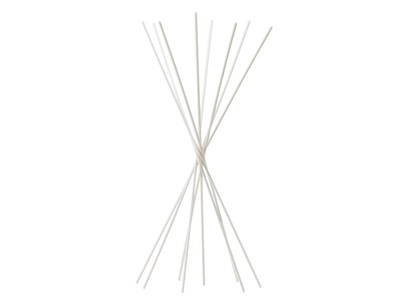 Holzstäbchen Weiss H: 60 cm