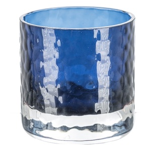 Teelicht Royalblau H: 7 cm