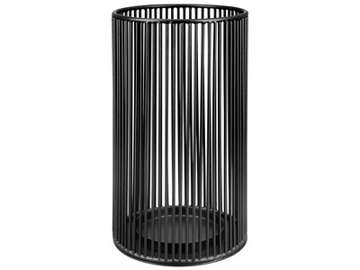undefined, Metall, Schwarz mit Glas H: 28 cm