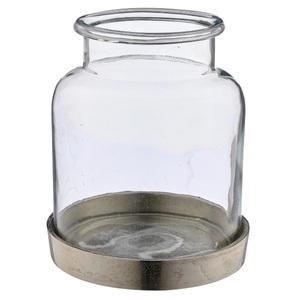 Lepuro Glas Auf Aluminiumfuss