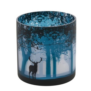 undefined, Waldlandschaft Blau H: 15 cm