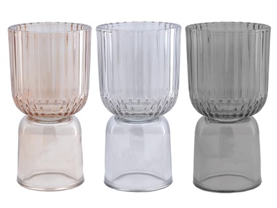 undefined, Glas Grau/beige/natur D: 17 cm, Glas Grau/beige/natur D: 17 cm