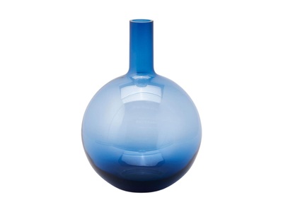 Kugelflasche Blau H: 36 cm