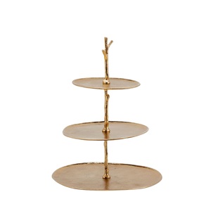 undefined, Aluminium 3 Teller Gold H: 47 cm, 