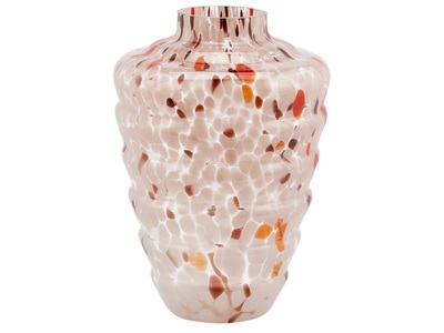 undefined, Glas Getupft Rosa H: 27 cm