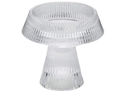 Schubiger, Kerzenständer Klarglas H: 10 cm, Klarglas H: 10 cm