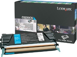 Lexmark, Original Tonerpatrone cyan Lexmark C5220CS, LEXMARK Tonerkassette cyan 3.000 Seiten, Rückgabe passend für: C 522;C 522 Series;C 524 Series;C 532;C 532 Series;C 534;C 534 Series;C520;C520 N;C522N;C524;C524DN;C524DTN;C524N;C530;C530 N;C530dn;C532dn;C532n;C534dn;C534dtn;C534n;Optra C 534 Series