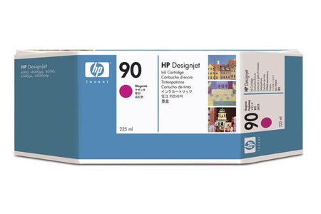 Hp, Original Tintenpatrone magenta HP No. 90, C5062A, HP HP 90 Druckerpatrone Magenta passend für: DesignJet 4000;DesignJet 4000 Series;DesignJet 4000ps;DesignJet 4020 42 Inch;DesignJet 4020 PS 42 Inch;DesignJet 4500;DesignJet 4500 MFP;DesignJet 4500 Series;DesignJet 4500ps;DesignJet 4520;DesignJet 452