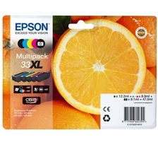 Epson, Original Multipack Tinte, XL, CMYBK/PhBK Epson T335740, Epson 33XL Multipack - 5er-Pack - XL - Schwarz, Gelb, Cyan, Magenta, Photo schwarz - original - Blisterverpackung