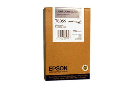 Epson, Original Tintenpatrone light li. schwarz Epson T605900, EPSON EPSON T6059 Druckerpatrone Hell-schwarz passend für: Stylus Pro 4800;Stylus Pro 4880