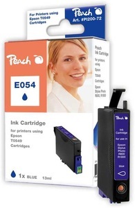 Peach, Peach Tintenpatrone blau kompatibel zu Epson T0549, Peach E549 BL Druckerpatrone bl ersetzt Epson T0549BL, C13T05494010 für z.B. Epson Stylus Photo R 1800, Epson Stylus Photo R 800
