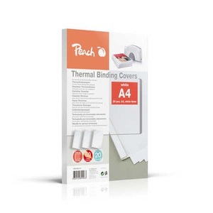 Peach, Peach Thermobindemappe weiss für 60 Blätter (A4, 80g/m2), 20 Stück - PBT306-01, Peach Thermobindemappe weiss für 60 Blätter A4, 20 Stk