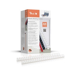 Peach, Peach Binderücken 20mm, für 175 Blatt A4, weiss, 100 Stück, PB420-01, Peach Binderücken 20mm, A4, weiss, 100 Stück,