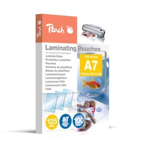 Peach, Peach Laminierfolien A7, 125 mic, glänzend, PP525-05, 100 Stk., Peach 100 x A7 Laminierfolien, 125 mic, glänzend