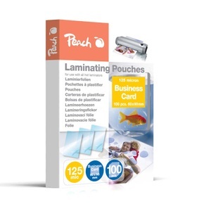 Peach, Peach Laminierfolien Business Card (60x90mm), 125 mic, glänzend, PP525-08, 100 Stk., PEACH Laminierfolien in Premiumqualität glänzend, 125 Micron 100 Stück