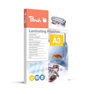 Peach, Peach Laminierfolien A3, 125 mic, glänzend, PPR525-01, 25 Stk., Peach 25 x A3 Laminierfolien, 125 mic, glänzend