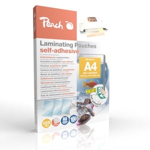 Peach, Peach 100 x A4 Laminierfolien, 125 mic, selbstklebend, Peach 100 x A4 Laminierfolien, 125 mic, selbstklebend