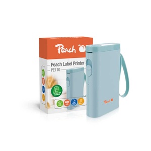 Peach, Peach Etikettendrucker blau platzsparend und kabellos überall Ordnung schaffen PE110-bl, Peach Etikettendrucker LabelPrinter PE110 Blau