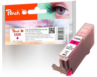 Peach, Peach XL-Tintenpatrone magenta kompatibel zu Canon CLI-526, CLI-526 m, 