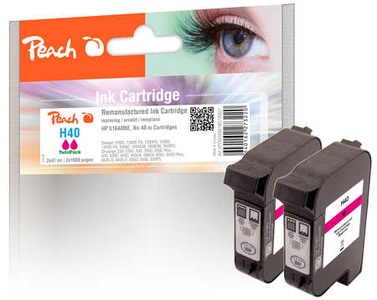 Peach, Peach Doppelpack Druckköpfe magenta kompatibel zu Xerox, HP No. 40, 51640ME, Peach HP 40 m 2 Druckköpfe 2*ma ersetzt Xerox, HP No. 40 m*2, 51640ME*2 für z.B. HP Color Copier 210, HP Color Copier 210 LX, HP Copyjet