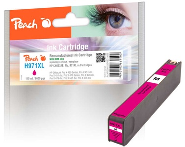 Peach Tintenpatrone magenta HC kompatibel zu HP No. 971XL, CN627AE