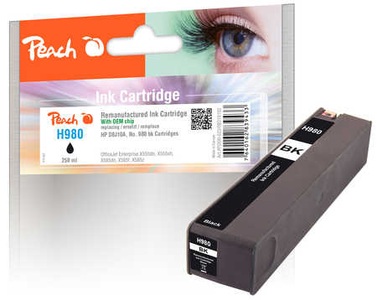 Peach, Peach Tintenpatrone schwarz kompatibel zu HP No. 980, D8J10A, Tinte schwarz PI300-523