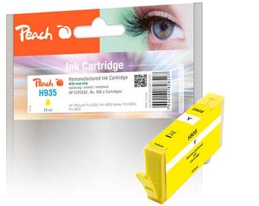 Peach, Peach Tintenpatrone gelb kompatibel zu HP No. 935, C2P22AE, Peach HP 935 y Druckerpatrone ye ersetzt HP No. 935 y, C2P22A für z.B. HP OfficeJet Pro 6230, HP OfficeJet Pro 6830, HP OfficeJet 6815