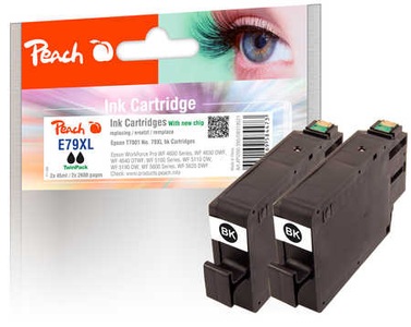 Peach, Peach Doppelpack Tintenpatronen schwarz kompatibel zu Epson No. 79XL, T7901, 