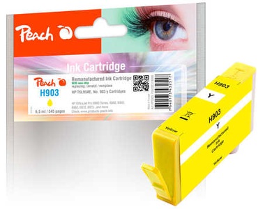 Peach, Peach Tintenpatrone gelb kompatibel zu HP No. 903, T6L95AE, Peach HP 903 y Druckerpatrone ye ersetzt HP No. 903 y, T6L95AE für z.B. HP OfficeJet Pro 6970, HP OfficeJet 6950, HP OfficeJet Pro 6860