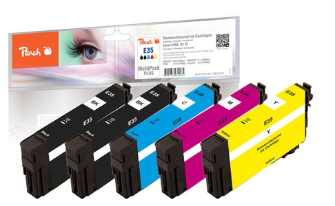 Peach Spar Pack Plus Tintenpatronen kompatibel zu Epson No. 35