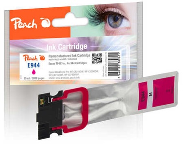 Peach, Peach Tintenpatrone magenta kompatibel zu Epson T9443, No. 944 m, Peach E944/945/946 Druckerpatrone ma ersetzt Epson T9443, No. 944M, C13T944340 für z.B. Epson WorkForce Pro WFC 5210 DW, Epson WorkForce WFC 5200