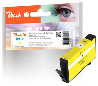 Peach, Peach H912Y Druckerpatrone ye ersetzt HP No. 912 Y, 3YL79AE für z.B. HP OfficeJet Pro 8024, HP OfficeJet Pro 8022, HP OfficeJet Pro 8022 e, Peach HP 912 Y Druckerpatrone ye ersetzt HP No. 912 Y, 3YL79AE für z.B. HP OfficeJet Pro 8012, HP OfficeJet Pro 8020, HP OfficeJet 8010