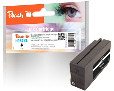 Peach, Peach Tintenpatrone schwarz kompatibel zu HP No. 957XL, L0R40AE, Peach HP 957 XLbk Druckerpatrone XL bk ersetzt HP No. 957XL bk, L0R40AE für z.B. HP OfficeJet Pro 8730, HP OfficeJet Pro 7720, HP OfficeJet Pro 8210