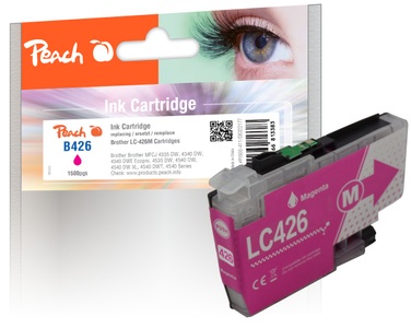 Peach, Peach B426 M Druckerpatrone ma ersetzt Brother LC-426M für z.B. Brother MFCJ 4340 DWE Ecopro, Brother MFCJ 4335 DW, Brother MFCJ 4340 DW, Peach B426 M Druckerpatrone ma ersetzt Brother LC-426M für z.B. Brother MFCJ 4335 DW, Brother MFCJ 4340 DW, Brother MFCJ 4535 DW, Brother MFCJ 4540 DW