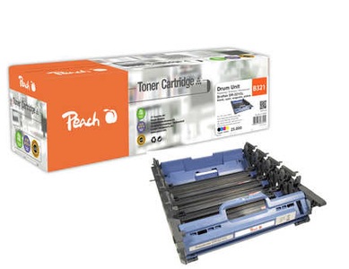 Peach, Peach Trommeleinheiten, kompatibel zu Brother DR-321CL, Peach B321 CL Trommeleinheiten col ersetzt Brother DR-321CL für z.B. Brother DCPL 8400 CDN, Brother DCPL 8450 CDW, Brother HLL 8250 CDN