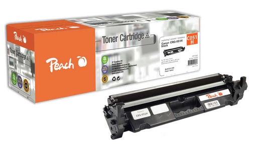 Peach, Peach Tonermodul schwarz XL kompatibel zu CRG-051H bk, 2169C002, Peach HP 051 Hbk Toner XL bk ersetzt Canon CRG-051H bk, 2169C002 für z.B. Canon iSENSYS LBP -160, Canon iSENSYS LBP -162 dw, Canon iSENSYS MF 260