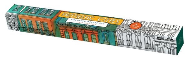 undefined, Fantastic Cities, Coloring Poster Set