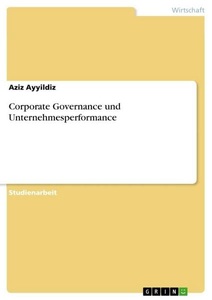 undefined, Corporate Governance und Unternehmesperformance