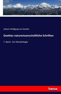 undefined, Goethes naturwissenschaftliche Schriften